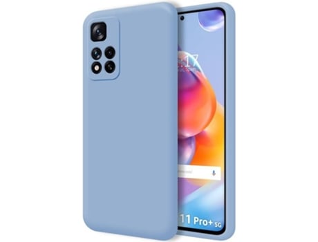Carcasa para Xiaomi Redmi Note 11 Pro+ Plus 5G TUMUNDOSMARTPHONE Silicona Líquida Azul