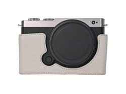 Estuche de cuero genuino compatible con la cámara Panasonic Lumix S9, batería fácil de reemplazar Facpoet