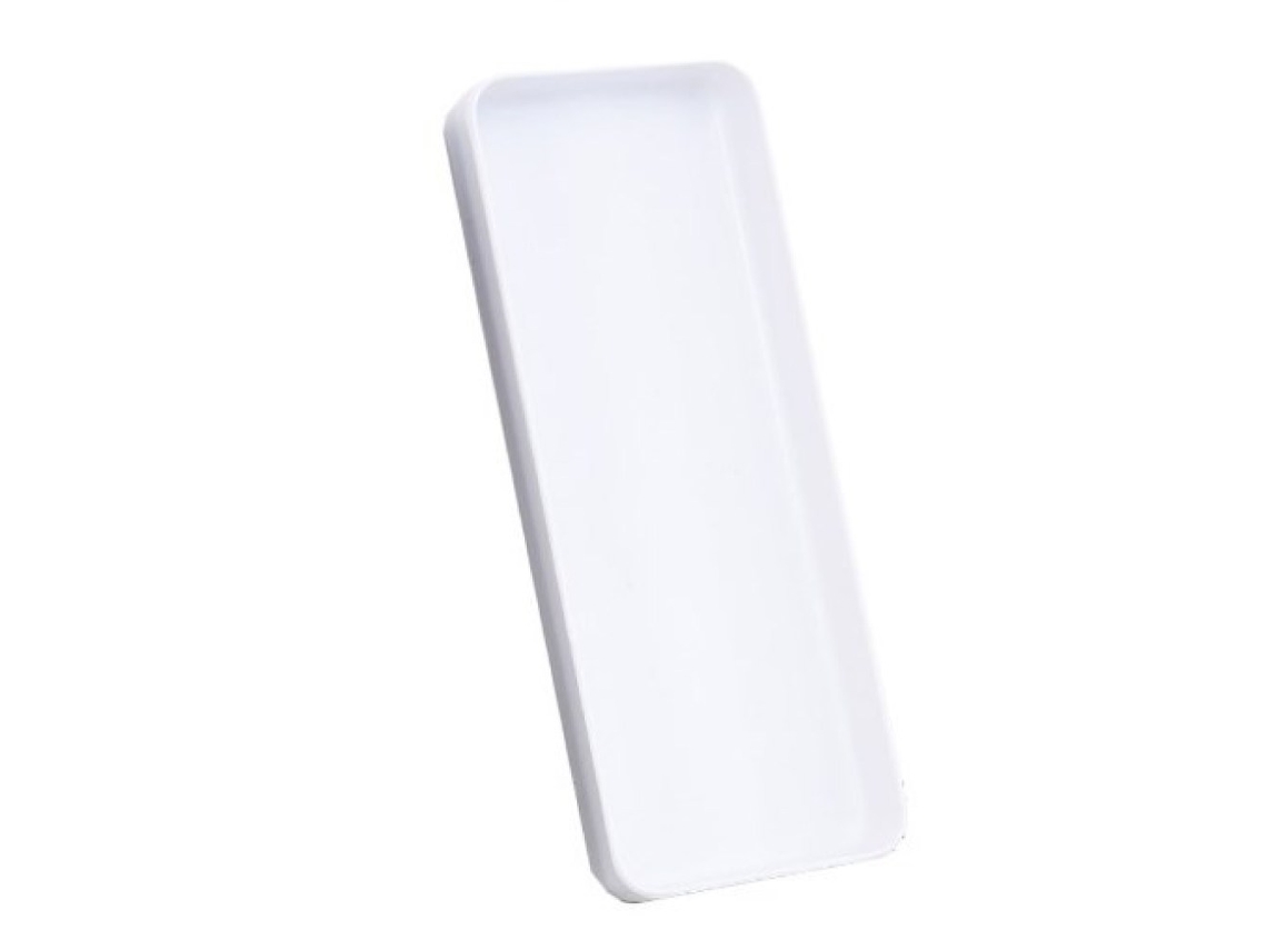 Bandeja pequeña de almacenamiento rectangular de plástico para fregadero y encimera EIOORORRIY