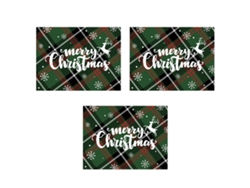 Salvamanteles Navidad o Halloween, juego de 3 salvamanteles, aislamiento térmico, PVC TRUYUETY
