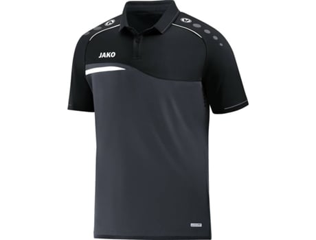 Polo para Hombre JAKO Competition 2.0 Negro, Gris para Multideportes (11-12 años)