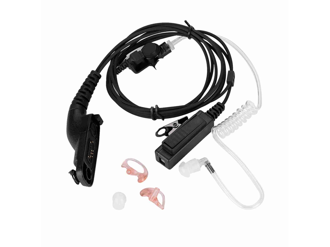 Auriculares de radio con conducto de aire y PTT