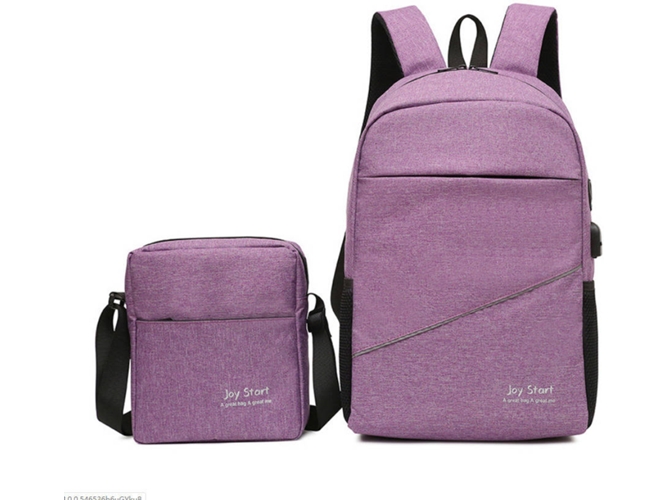 Mochila y Bolsa Joy Start Violeta