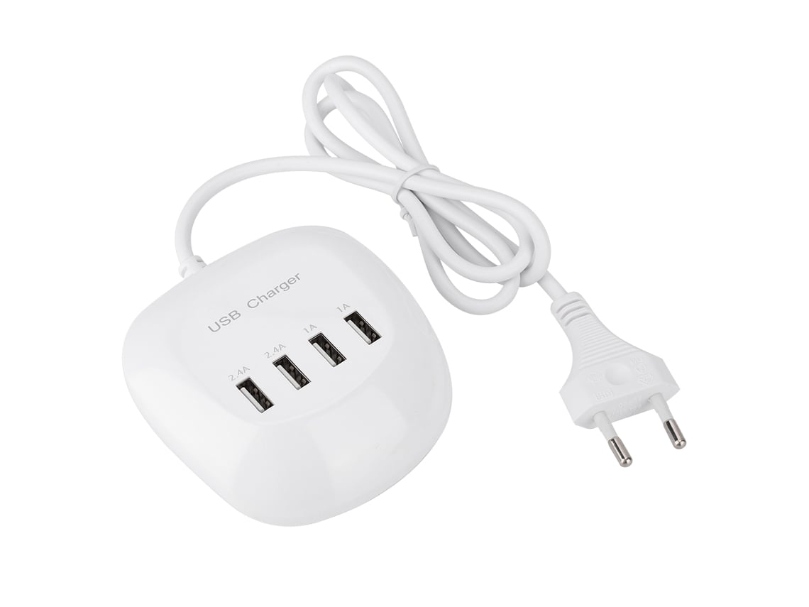 Carregador Usb De Múltiplas Portas (4 Portas De Saída, Carregamento Rápido)