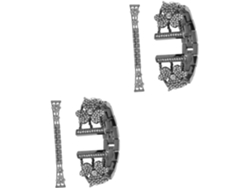 Juego De 2 Delicadas Y Ajustables Correas Decorativas Para Relojes, Ideales Para Lucir A La Moda.