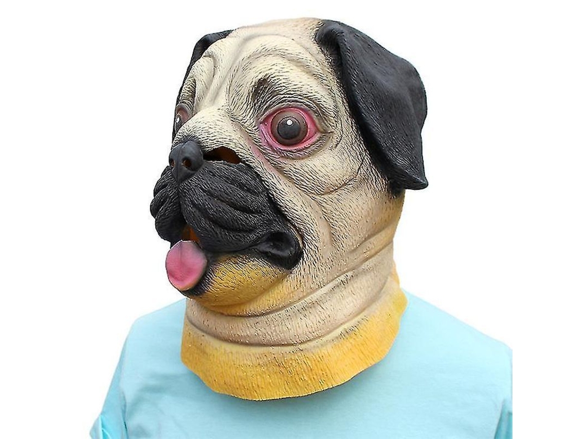 Máscara De Látex De Carlino Para Halloween - M081-pug Talla Única