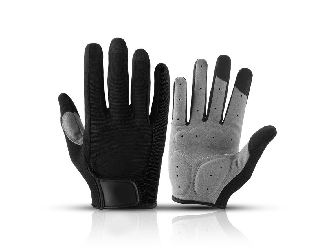 Jinwei-guantes De Bicicleta Profesionales De Dedos Completos Antideslizantes Con Pantalla Táctil Para Mujeres Y Hombres Negro M (8‑8.5cm)