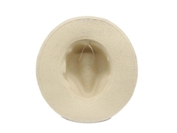 2026-sombrero Fedora De Paja Para Hombre Pvj 80% Paja De Papel 20% Nylon Uv Ligero Transpirable Moda Diy Caqui