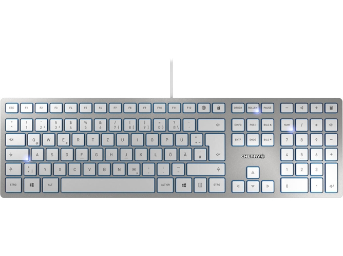 Teclado CHERRY KC 6000 Slim (Con Cable - Layout US - Teclado Numérico)