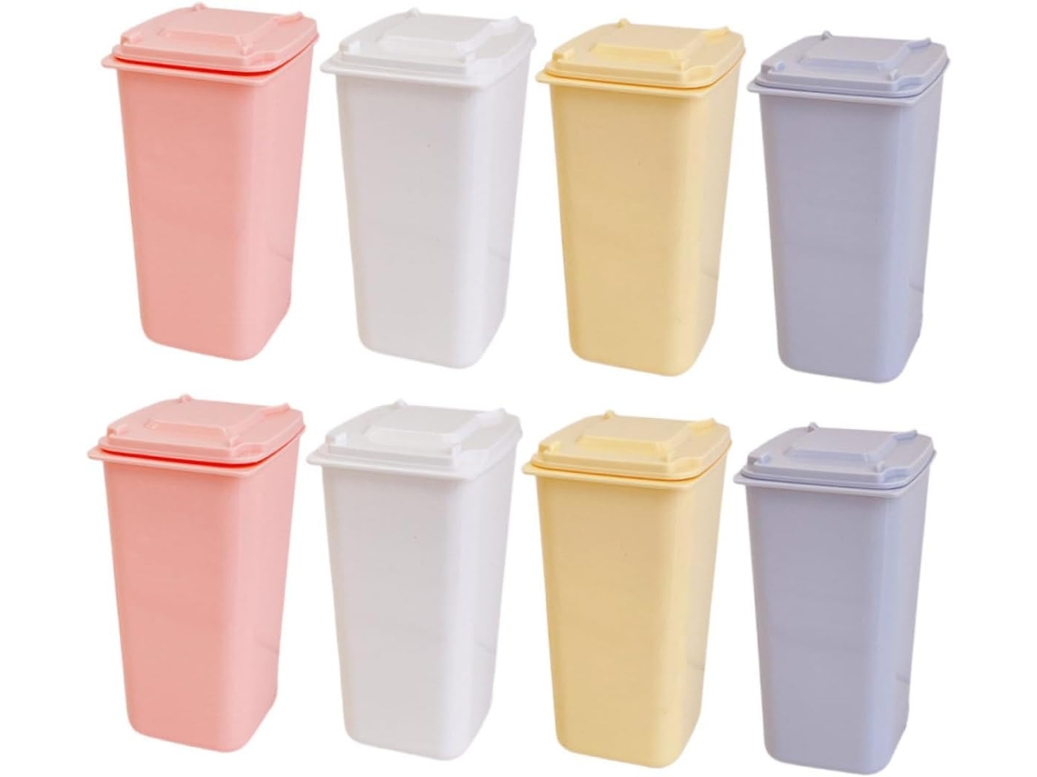 Juego De Mini Organizadores De 8 Piezas Con Tapas Y Ruedas Para Dormitorio Y Mesa.