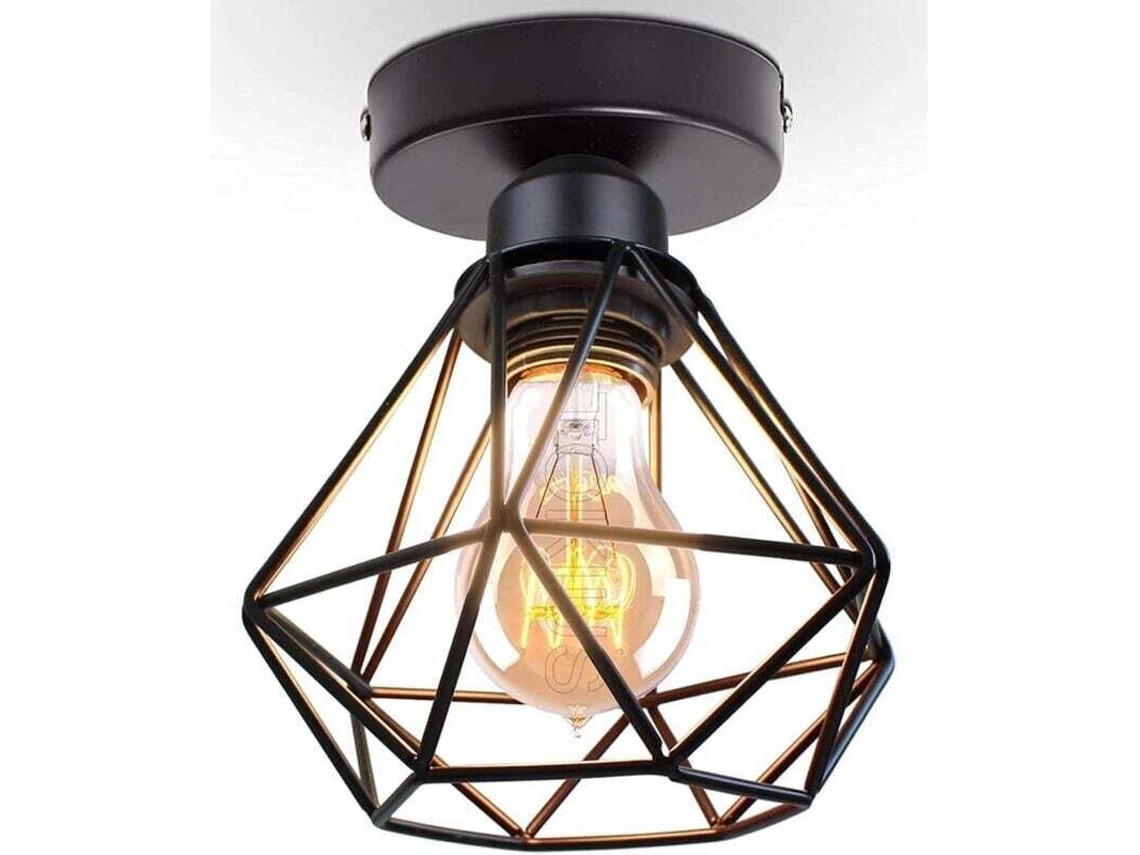 Lámpara De Techo Industrial Vintage E27, Araña Retro, Colgante Con