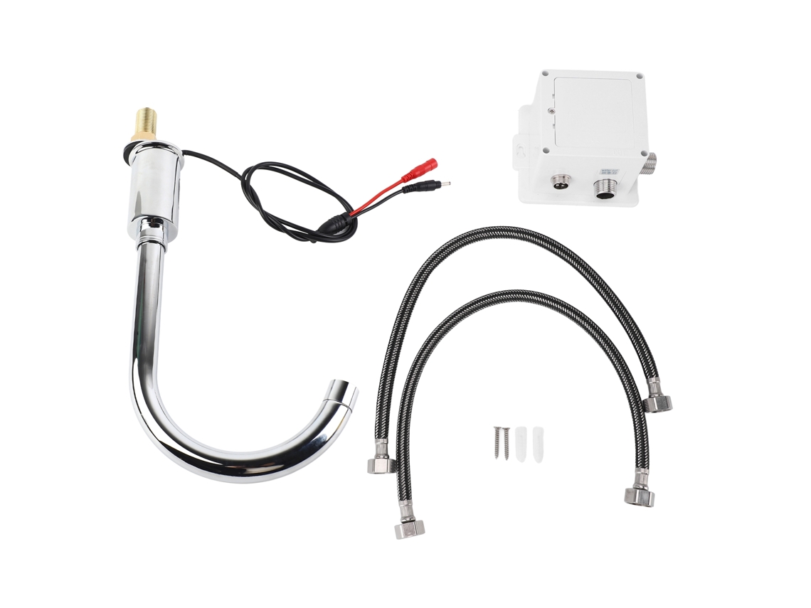 Grifo automático con sensor infrarrojo, grifo electrónico sin contacto para agua fría y caliente, para fregadero de cocina y baño.