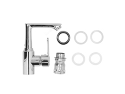 Grifo De Acero Inoxidable G1/4 Para Fregadero Con Rotación De 360 Grados Y Control De Agua Fría Y Caliente.