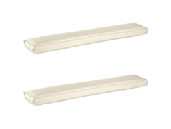 Juego De Cojines Para Palets 2 Uds Crema 200 X 40 X 8 Cm