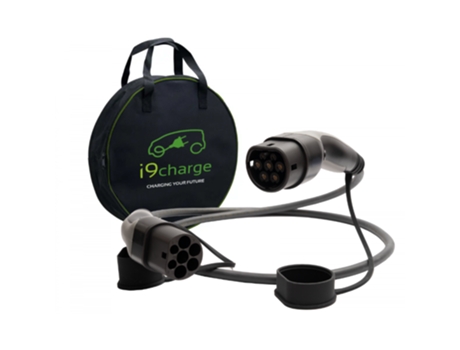 Cable De Carga 5Mts Trifásico 22Kw T2/T2 Bolsa Mennekes I9CHARGE