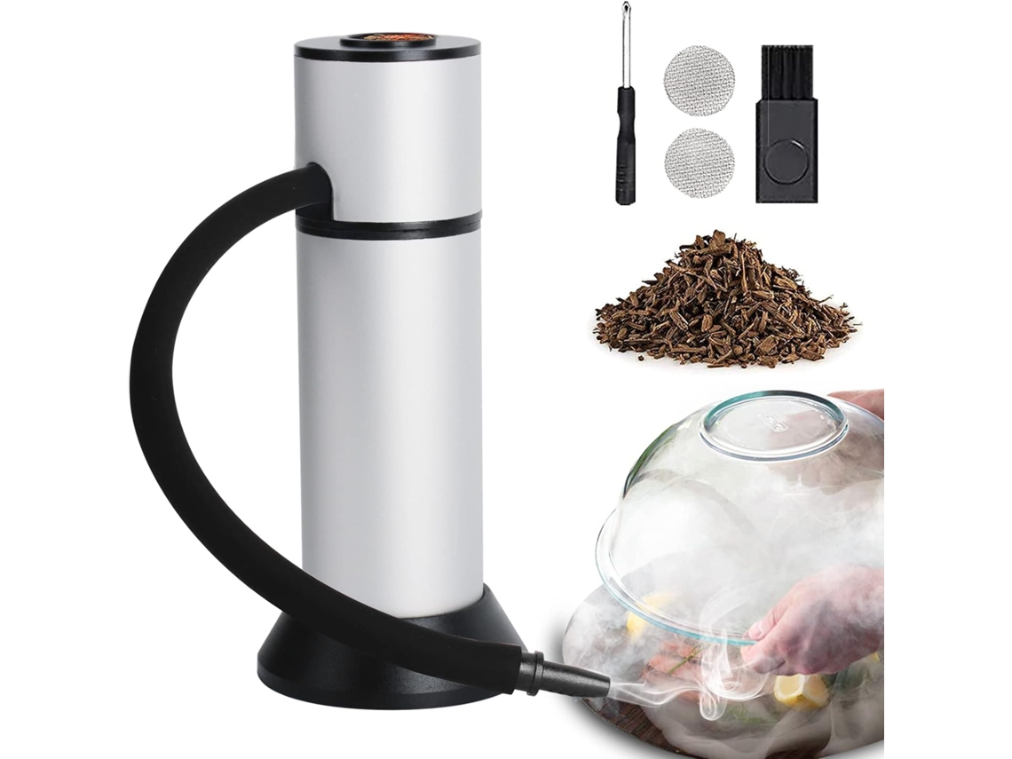 Ahumador de alimentos innovador, diseño portátil para aventuras al aire libre y cocina casera, ahumador multiusos para interiores que realza los sabores con humo.