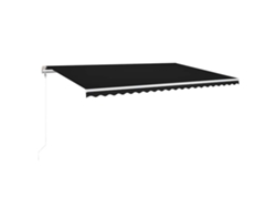 Maison Exclusive - Toldo Automático Led Sensor De Viento Gris Antracita 500x300 Cm