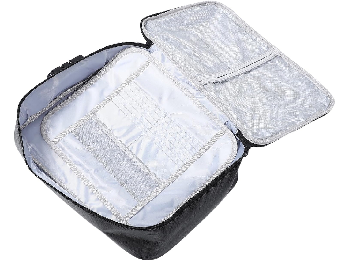 Bolsa Ignífuga Con Cerradura, Gran Capacidad, Estuche Multifuncional Para Guardar Documentos.
