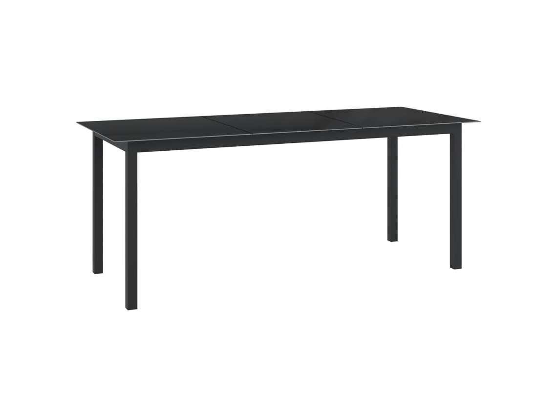 Maison Exclusive - Juego De Comedor Para Jardín 9 Piezas Aluminio Gris Antracita