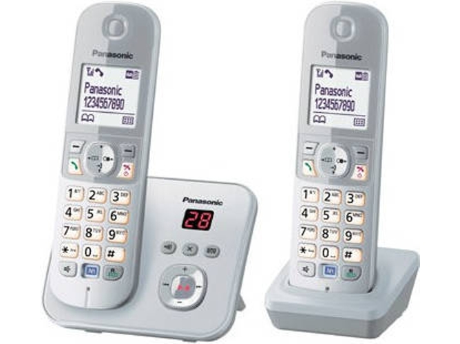 Teléfono Fijo PANASONIC KX-TG6822 Plata