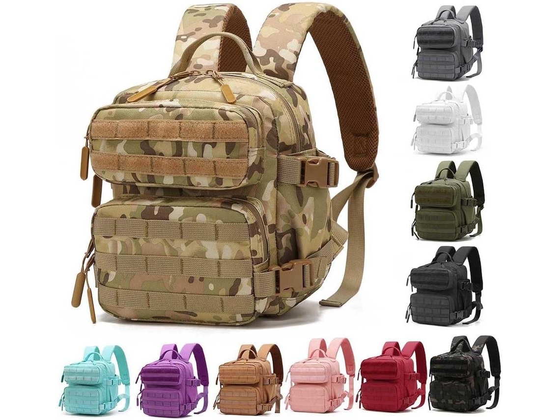 Mochila De Senderismo De 9 L, Pequeña Mochila De Montañismo (camuflaje Cp), Chrui