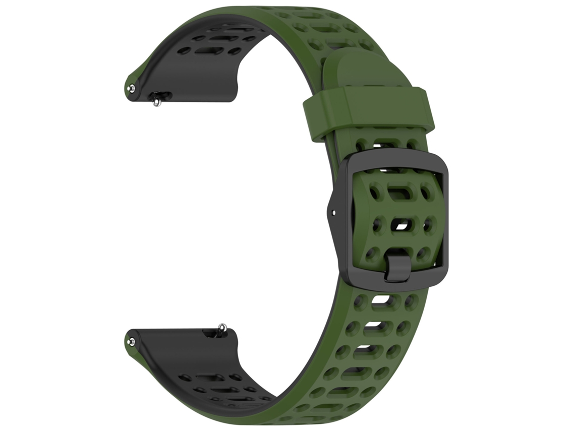 Correa De Silicona De Liberación Rápida Para Coros Pace 3/coros Apex 46 Mm – 25 Mm Verde Militar