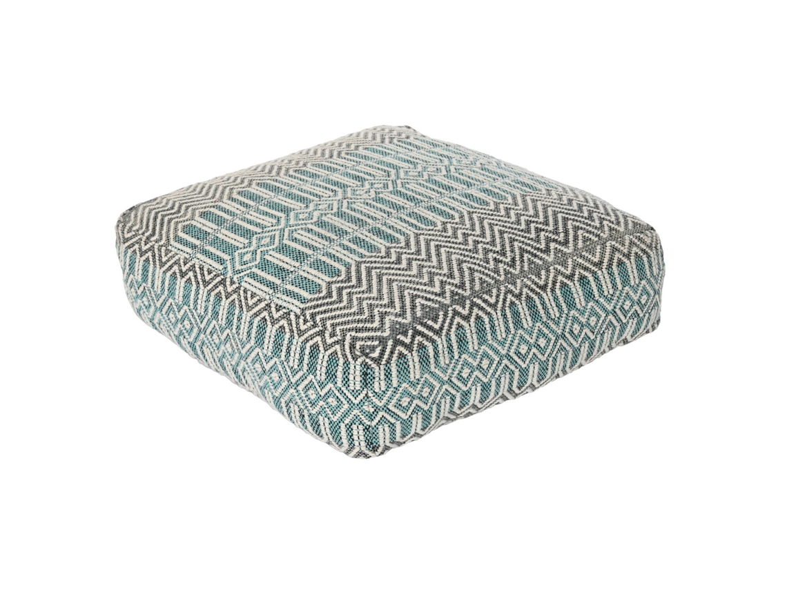 Cojin Suelo Algodon 6300 Gr, Rayas Azul 60x60x25cm