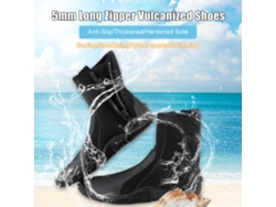 Botas De Buceo De Neopreno De 5 Mm Con Suela Antideslizante Y Cremallera Lateral Para Deportes Acuáticos.