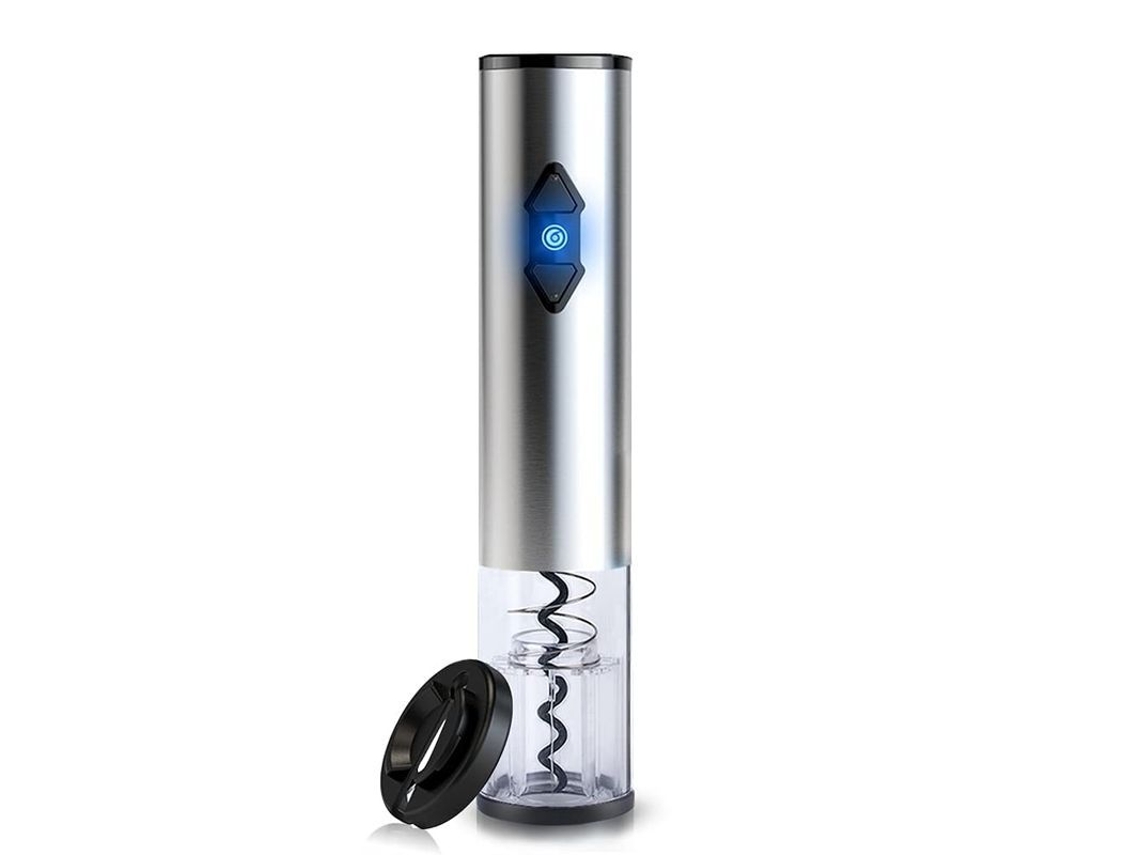 Abrebotellas Eléctrico De Acero Inoxidable Con Juego Completo