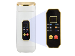 Hervidor eléctrico portátil Chrui, 6 ajustes de temperatura, pantalla LED, acero inoxidable 304, 650 ml.
