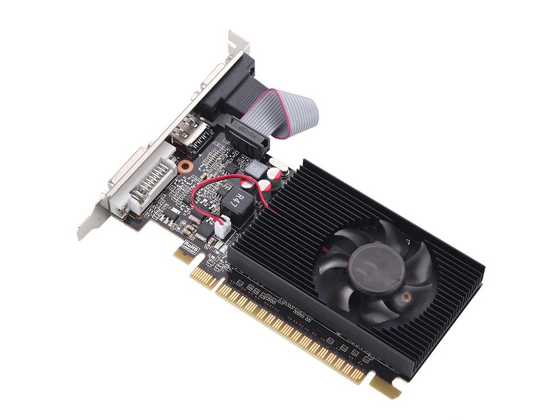 Tarjeta Gráfica De Juego Gt610 1gb Ddr3 64bit 810mhz Vga Dvi Ventilador Silencioso