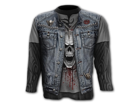 Camiseta Thrash Metal SPIRAL (4XL - Algodn - Negro)