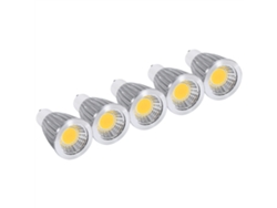 5 bombillas LED GU10 de 7 W, superbrillantes, blanco natural, focos COB Truyuety