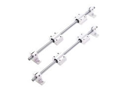 Eje Lineal 2x500mm Ø8mm + 4 Soportes Sk8 + 4 Bloques De Cojinetes De Guía Lineal Horizontal Scs8uu