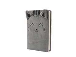 Cuaderno de felpa A5 Itotal Gris Gato Puntos 96 hojas XL2052C
