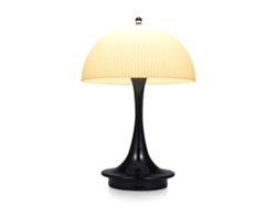 Lámpara de mesa inalámbrica con forma de hongo, modelo 2026, 3 W, batería de 2000 mAh, 3 niveles de intensidad regulables, ideal para dormitorio, sala de estar, mesita de noche y decoración del hogar.