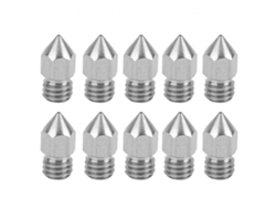 Juego De 10 Boquillas De Acero Inoxidable De 0,3 Mm Para Impresora 3d, Compatibles Con Extrusora Mk8.