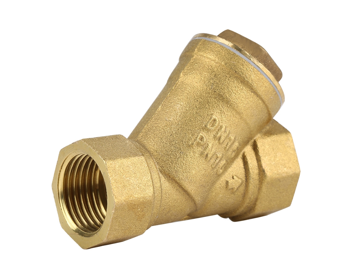 Filtro De Cobre En Forma De Y Con Roscado Femenino Bspp 1/2 Para Separación De Agua Y Aceite