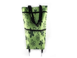 Cómodo carrito de supermercado con ruedas y bolsa térmica, bolsa de compras impermeable más grande GOKOCO