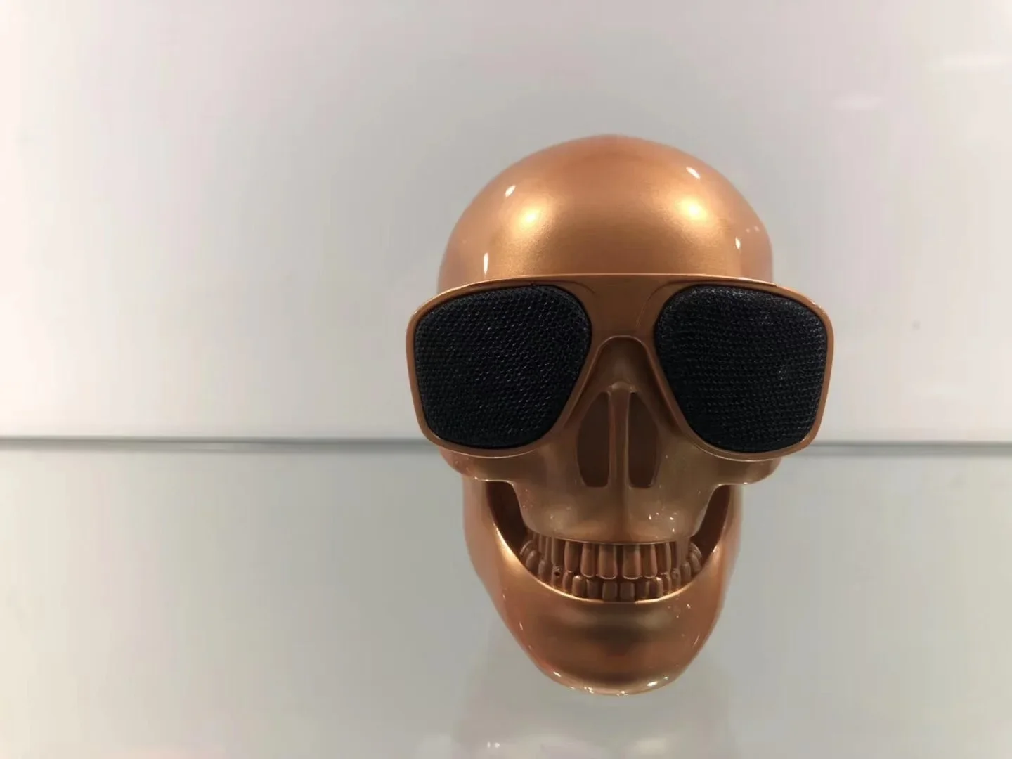 Mini Altavoz Portátil Con Forma De Calavera (dorado), Bluetooth Inalámbrico, 5 W, Estéreo De Alta Definición