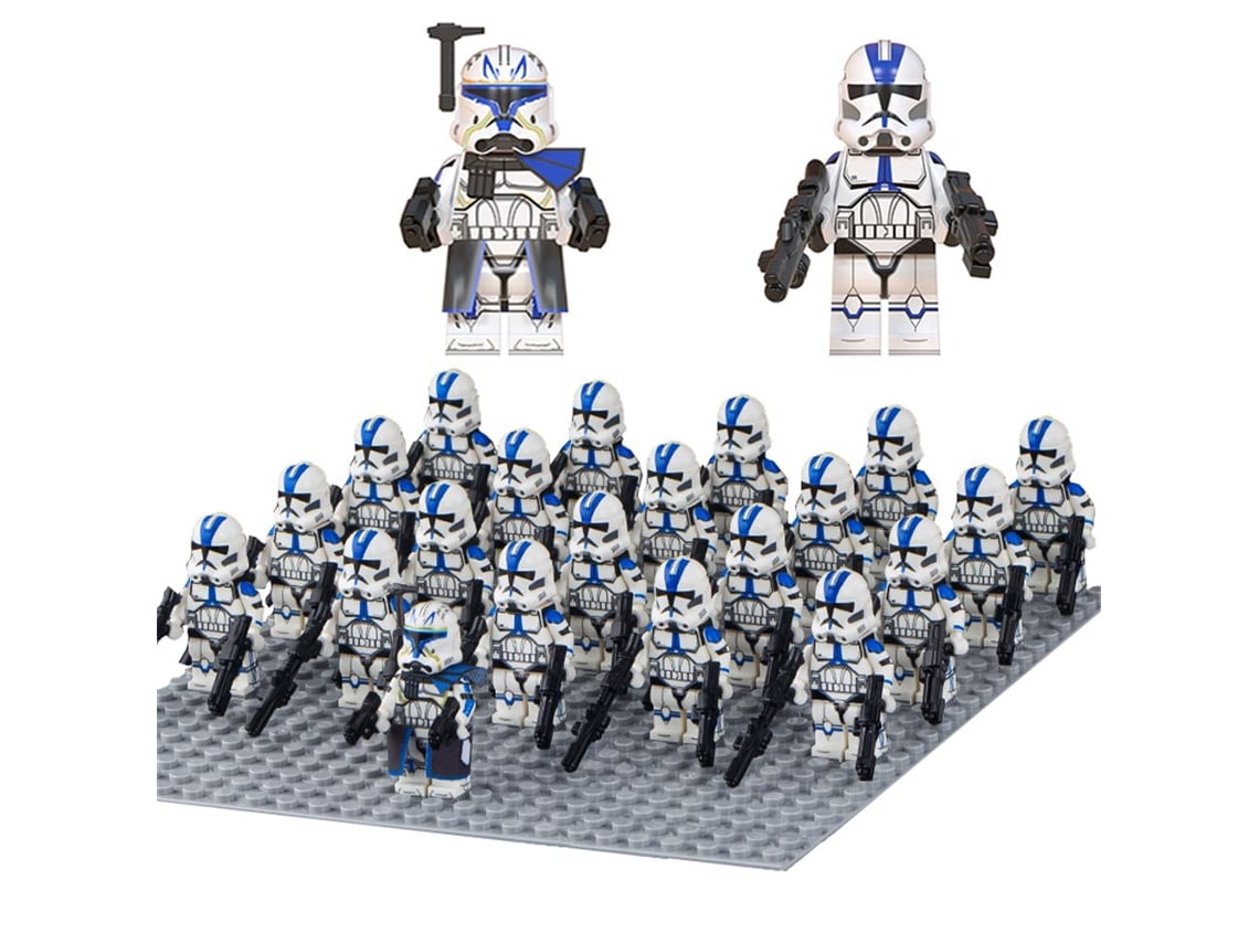 21 minifiguras de Star Wars Jesse, soldado de asalto de la Legión 501, bloques de construcción