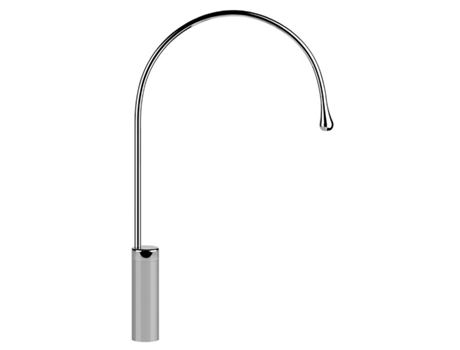 GESSI Goccia caño de lavabo versión alta, sin desag&uuml,e, 387 mm de proyección, caño giratorio 360 grados, 33860