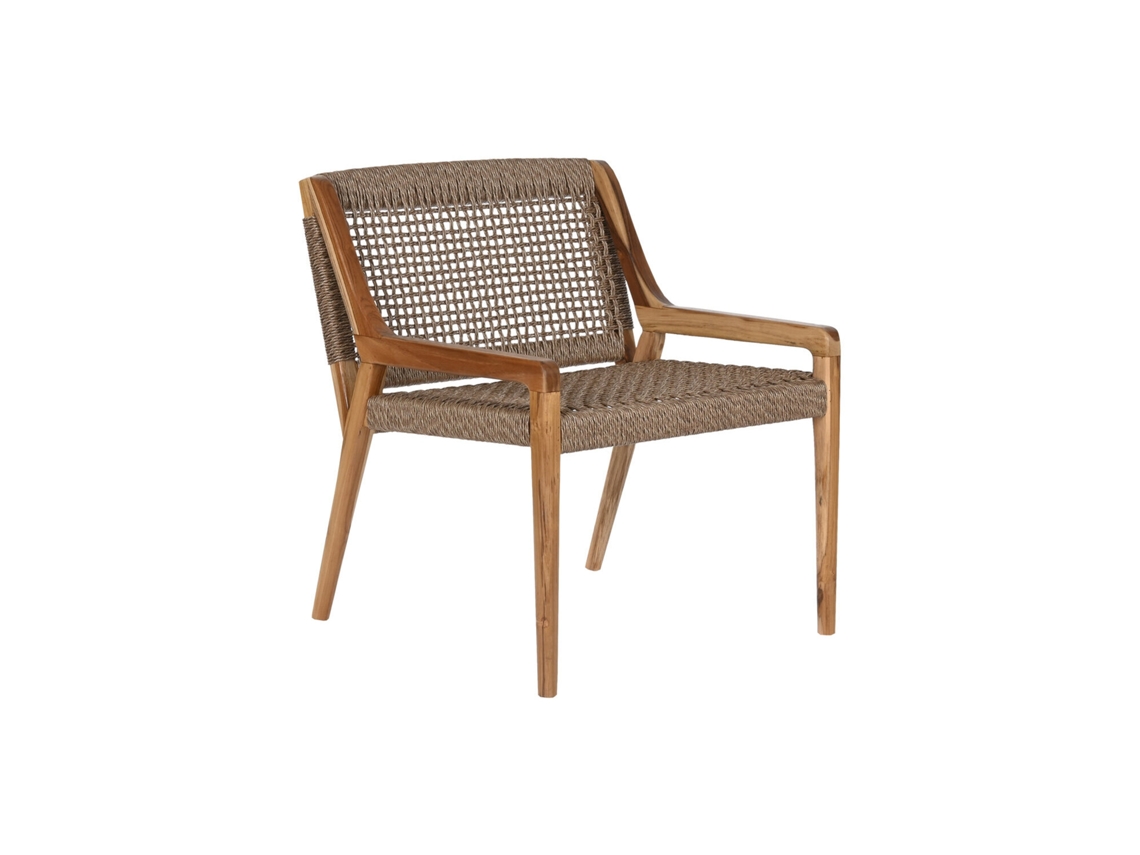 Silla Teca Fibra Marron 65x62x72cm