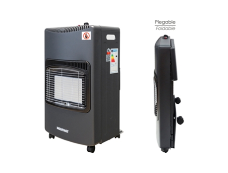 Estufa de Gas Infrarroja Ceramica Plegable con Ruedas y Encendido Piezo-electrico WOLFPACK