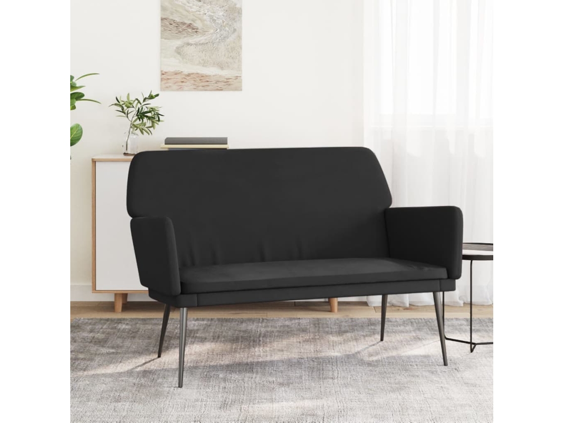 Lovely Home Banco 108X79X79 Cm Terciopelo Negro