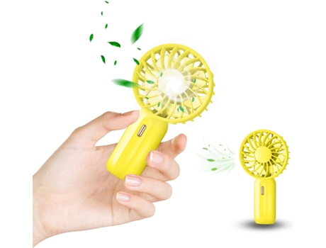 Mini Ventilador USB de bolsillo ajustable de 3 velocidades Recargable por USB Ideal para dormir en viajes de oficina