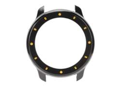 Capa Protetora Para Smartwatch Amazfit Gtr 47mm Bumper De Plástico Preto Dourado