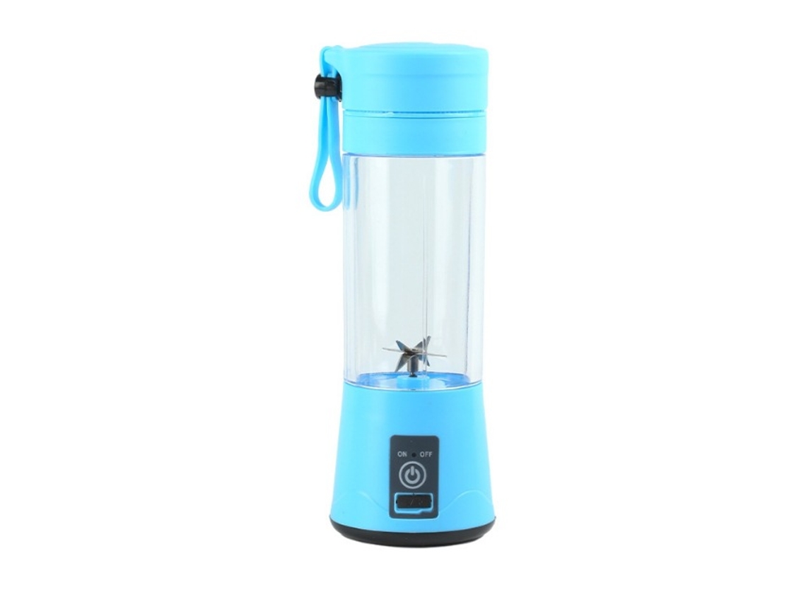 Licuadora portátil recargable Digitallab, para usar en cualquier lugar, diseño de seis cuchillas (azul)