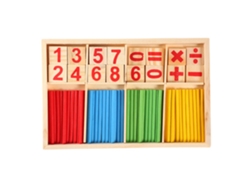 Juguetes De Madera Coloridos Para Bebés: Bloques De Construcción Y Palillos De Conteo Educativos Preescolares