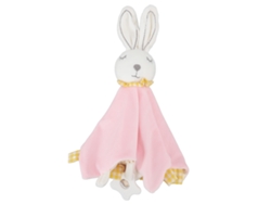 Manta De Seguridad Para Bebé Con Cordero Albaricoque Y Conejo Suave, Juguete De Abrazo, Regalo Para Niños Y Niñas Rosa